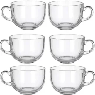 JLT Classic Round Tea Cups, Set of 6 – 140ml Perfect for Every Sip